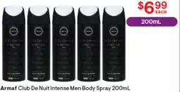 Discount Drug Stores Armaf Club De Nuit Intense Men Body Spray offer