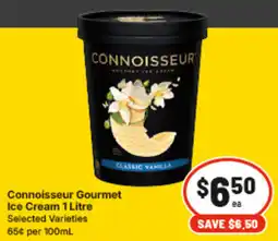 IGA Connoisseur Gourmet Ice Cream offer