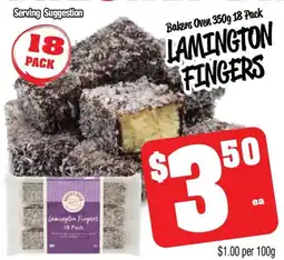 Farmer Jack's Bakers oven lamington fingers offer