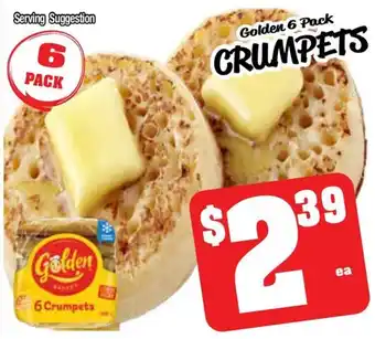 Farmer Jack's Golden crumpets offer
