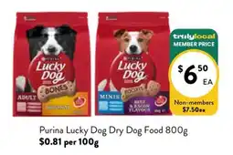Farmer Jack's Purina Lucky Dog Dry Dog Food offer