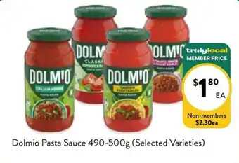 Farmer Jack's Dolmio Pasta Sauce offer