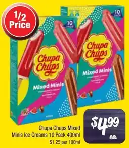 Farmer Jack's Chupa Chups Mixed Minis Ice Creams offer