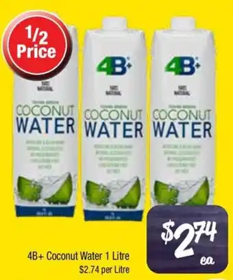 Farmer Jack's 4B+ Coconut Water offer