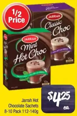 Farmer Jack's Jarrah Hot Chocolate Sachets offer