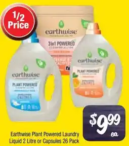 Farmer Jack's Earthwise Plant Powered Laundry Liquid or Capsules offer