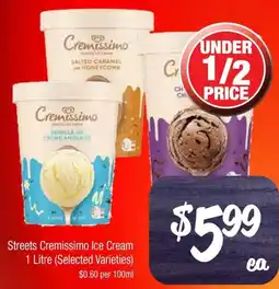 Farmer Jack's Streets Cremissimo Ice Cream offer