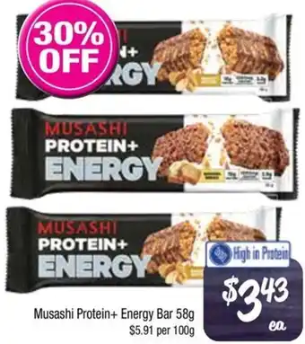 Farmer Jack's Musashi Protein+ Energy Bar offer