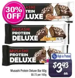 Farmer Jack's Musashi Protein Deluxe Bar offer