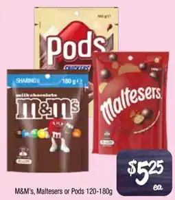 Farmer Jack's M&Ms Maltesers or Pods offer