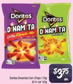 Farmer Jack's Doritos Dinamita Corn Chips offer