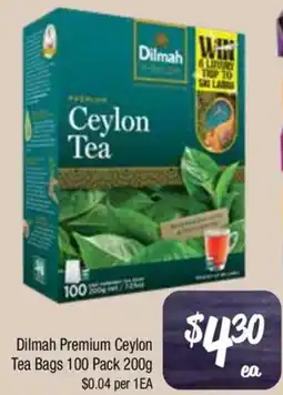 Farmer Jack's Dilmah Premium Ceylon Tea Bags offer