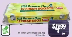 Farmer Jack's WA Farmers Own Barn Laid Eggs offer