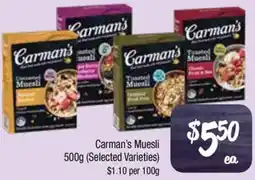 Farmer Jack's Carmans Muesli offer