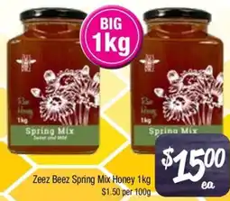 Farmer Jack's Zeez Beez Spring Mix Honey offer