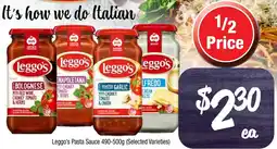 Farmer Jack's Leggo's Pasta Sauce offer