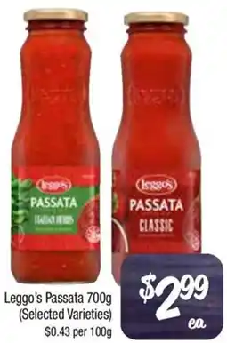 Farmer Jack's Leggos Passata offer