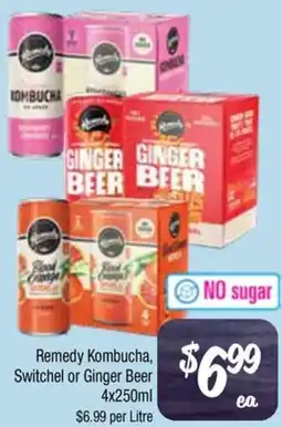 Farmer Jack's Remedy Kombucha Switchel or Ginger Beer offer