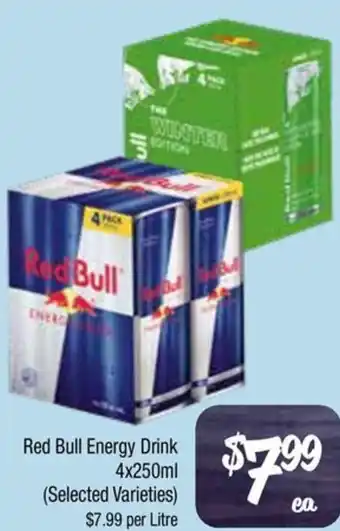 Farmer Jack's Red Bull Energy Drink offer