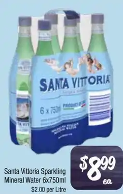 Farmer Jack's Santa Vittoria Sparkling Mineral Water offer
