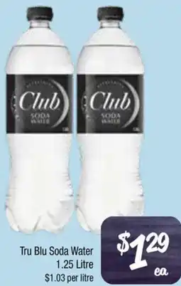Farmer Jack's Tru Blu Soda Water offer