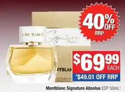 Direct Chemist Outlet Montblanc Signature Absolue offer