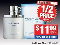 Direct Chemist Outlet Yacht Man Metal offer
