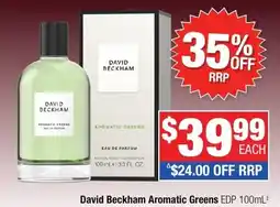 Direct Chemist Outlet David Beckham Aromatic Greens offer