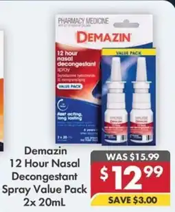 Pharmacy4Less Demazin 12 Hour Nasal Decongestant Spray offer