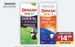 Pharmacy4Less Demazin kids range offer