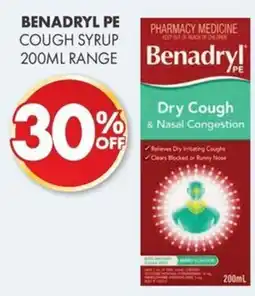 Pharmacy4Less Benadryl pe cough syrup offer