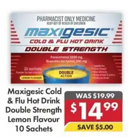 Pharmacy4Less Maxigesic Cold & Flu Hot Drink Double Strength offer