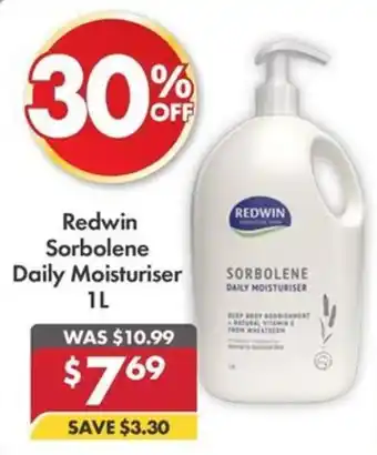 Pharmacy4Less Redwin Sorbolene Daily Moisturiser offer