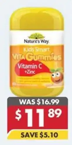 Pharmacy4Less Nature's Way Kids Smart Vitamin C +Zinc offer