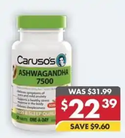Pharmacy4Less Caruso's ashwagandha 7500 offer