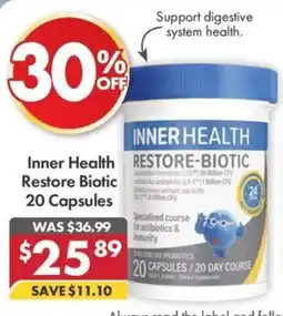Pharmacy4Less Inner Health Restore Biotic offer