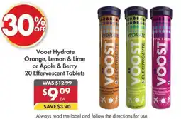 Pharmacy4Less Voost Hydrate Orange, Lemon & Lime or Apple & Berry offer