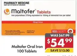Pharmacy4Less Maltofer Oral Iron 100 Tablets offer