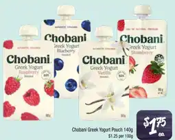 Farmer Jack's Chobani Greek Yogurt Pouch offer