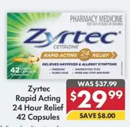 Pharmacy4Less Zyrtec Rapid Acting 24 Hour Relief offer