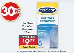 Pharmacy4Less EarClear Ear Wax Remover offer