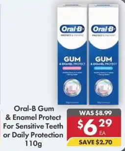 Pharmacy4Less Oral-B Gum & Enamel Protect For Sensitive Teeth or Daily Protection offer