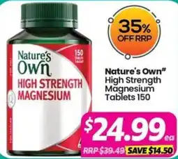 Your Discount Chemist Natures Own offer