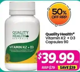 Your Discount Chemist Quality Health offer