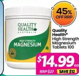 Your Discount Chemist Quality Health offer