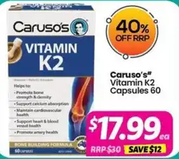 Your Discount Chemist Carusos offer