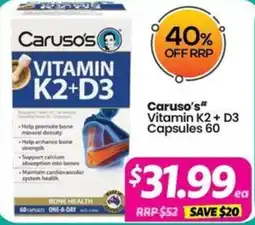 Your Discount Chemist Carusos offer