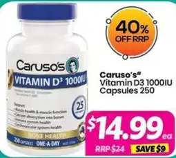 Your Discount Chemist Carusos offer