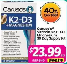 Your Discount Chemist Carusos offer