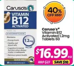 Your Discount Chemist Carusos offer